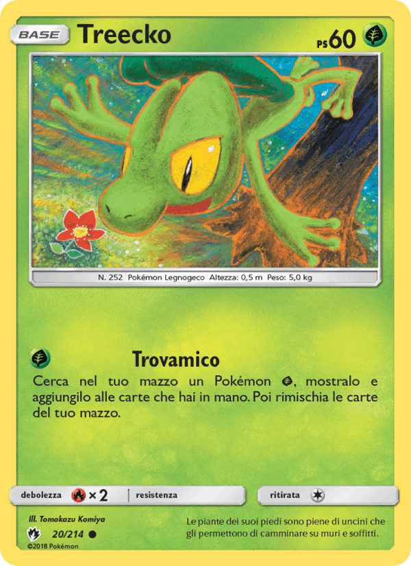 Treecko, carta 20 di Tuoni Perduti