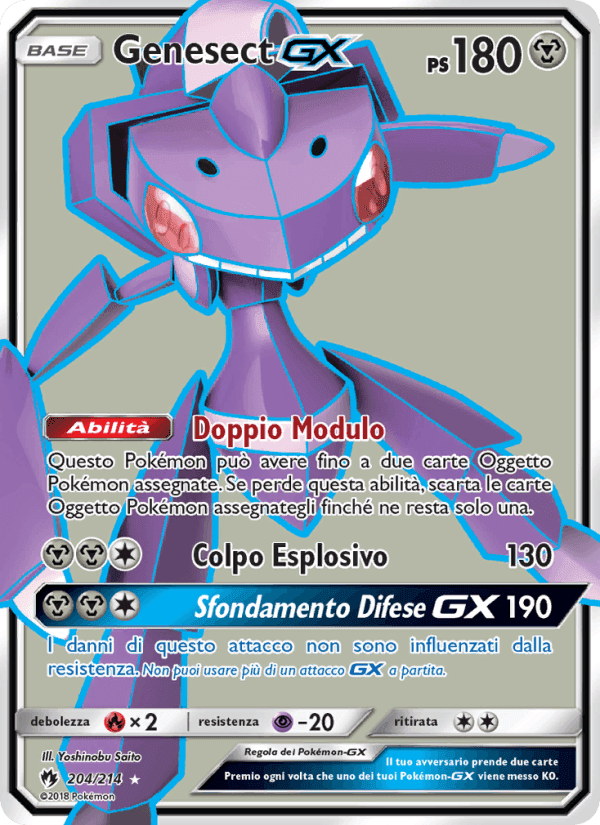 Genesect GX, carte 204 de Tuoni Perduti