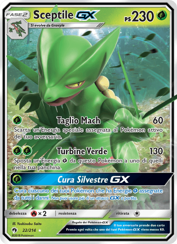 Sceptile GX, carta 22 di Tuoni Perduti