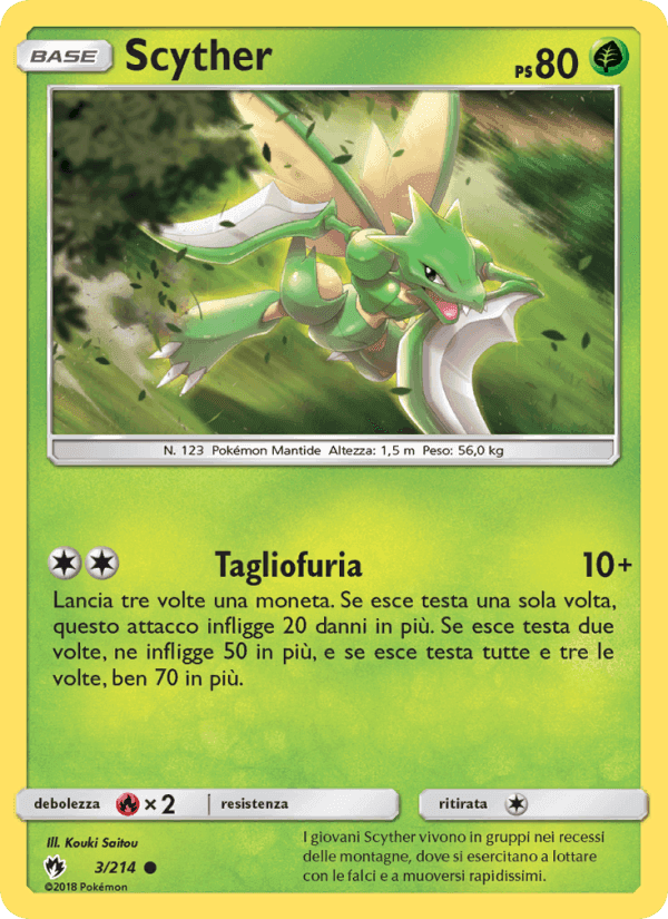 Scyther, carta 3 di Tuoni Perduti