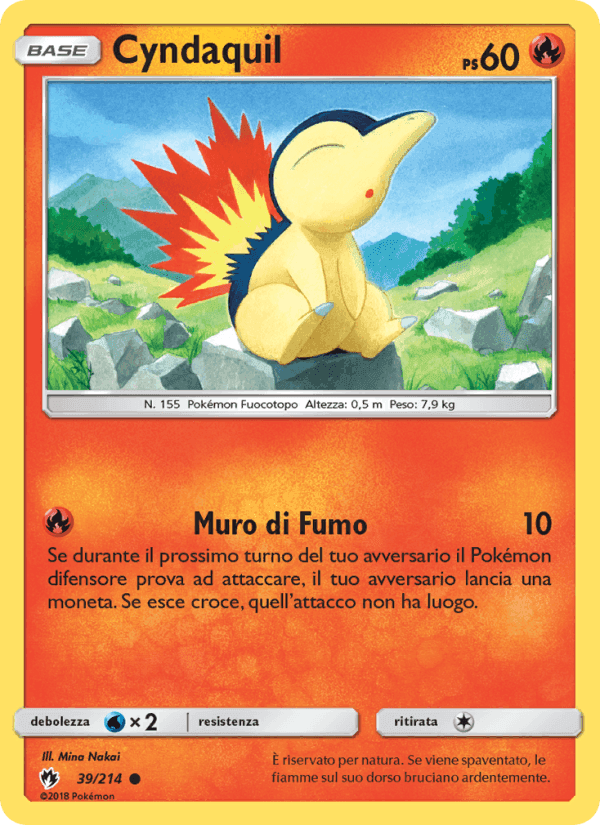 Cyndaquil, carta 39 di Tuoni Perduti