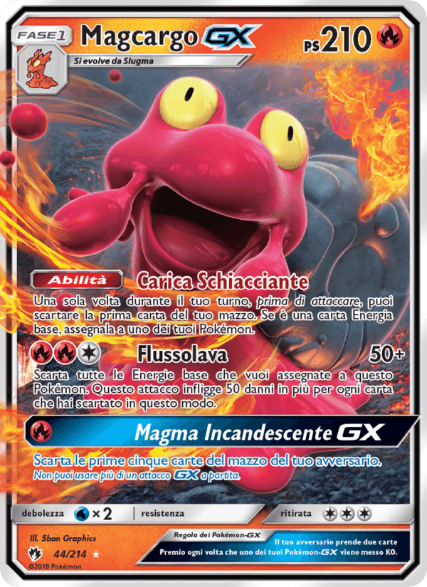 Magcargo GX, carta 44 di Tuoni Perduti