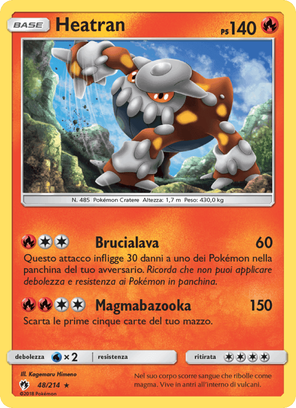 Heatran, carta 48 di Tuoni Perduti