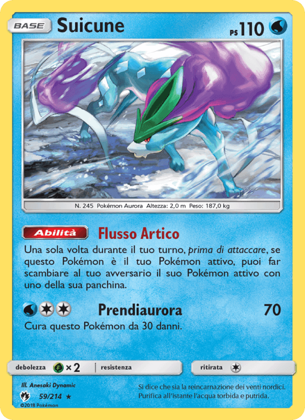Suicune, carta 59 di Tuoni Perduti