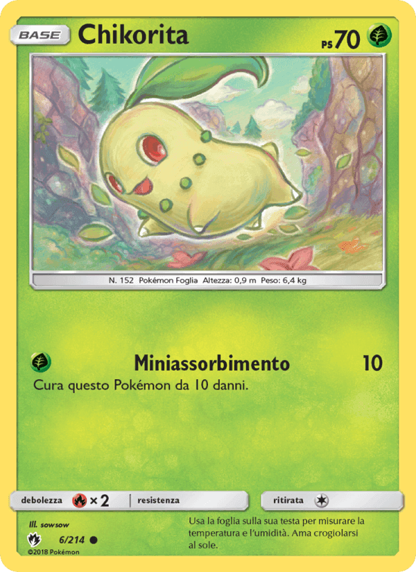 Chikorita, carta 6 di Tuoni Perduti