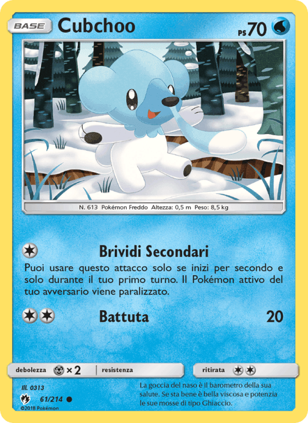 Cubchoo, carta 61 di Tuoni Perduti