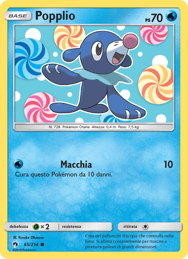 Popplio, carta 65 di Tuoni Perduti