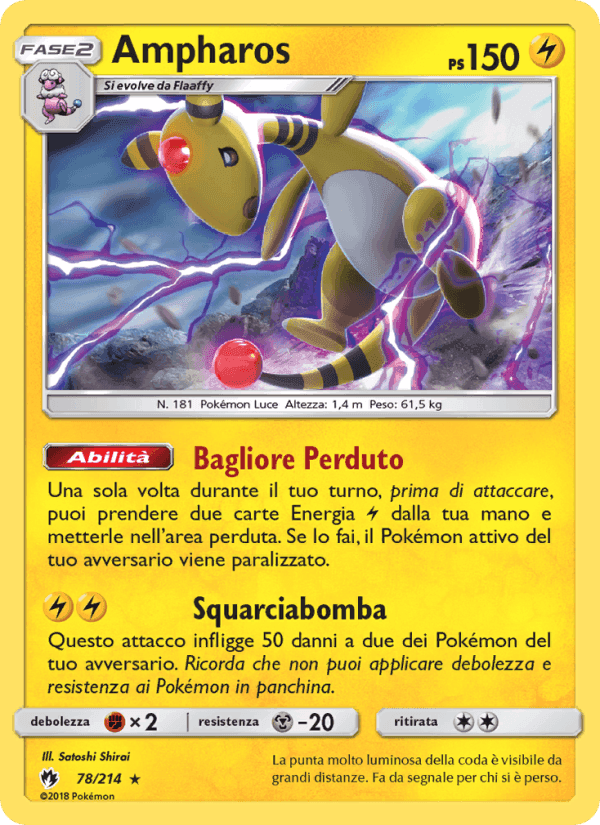 Ampharos, carte 78 de Tuoni Perduti