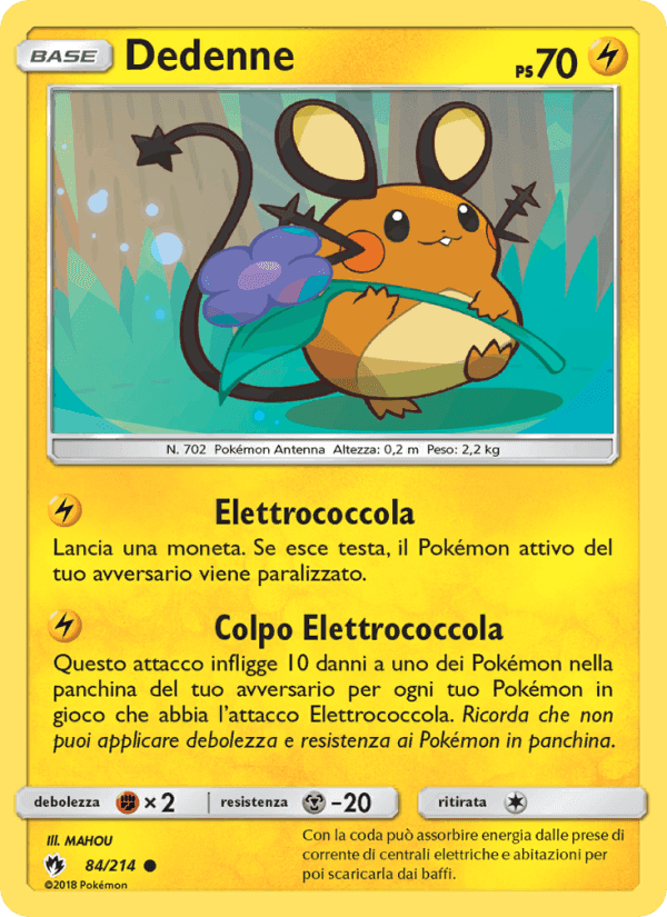 Dedenne, card 84 from Tuoni Perduti