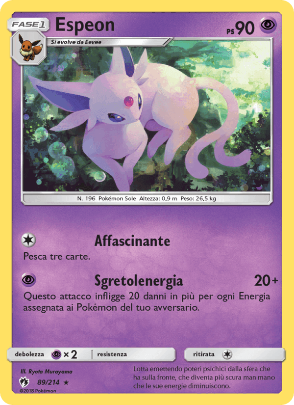 Espeon, carta 89 di Tuoni Perduti