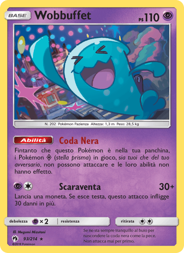 Wobbuffet, card 93 from Tuoni Perduti