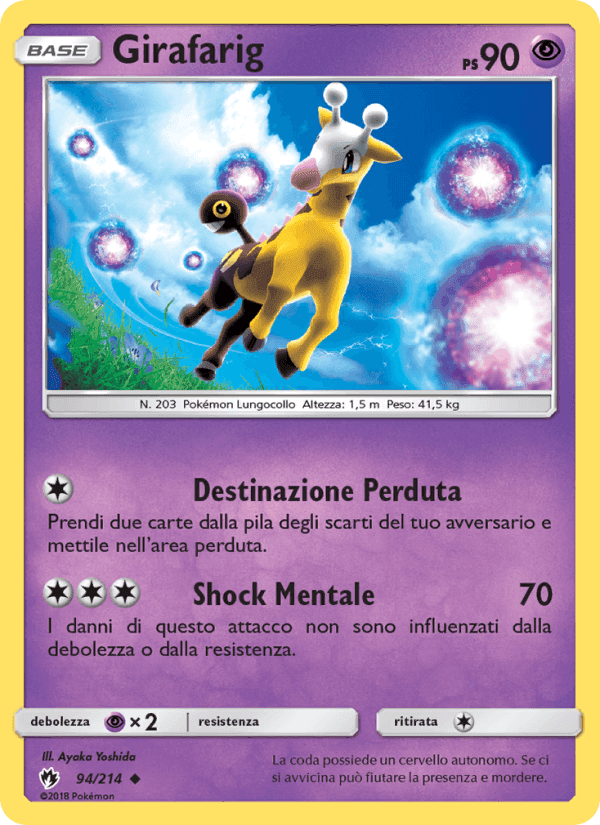 Girafarig, carta 94 di Tuoni Perduti