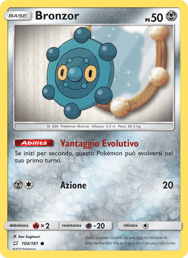 Bronzor, carta 100 di Gioco di Squadra