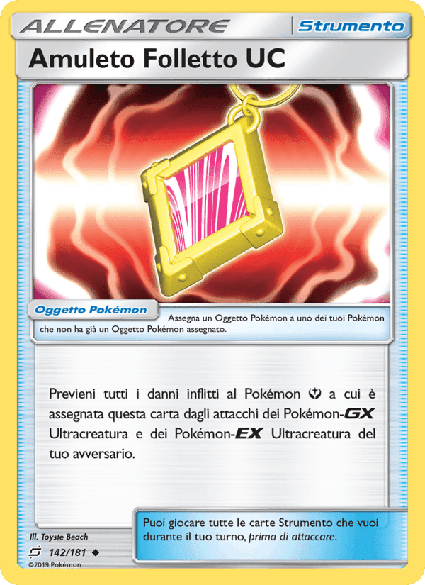 Amuleto Folletto UC, card 142 from Gioco di Squadra