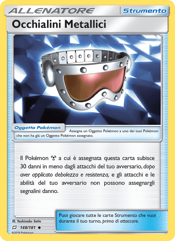 Occhialini Metallici, carta 148 di Gioco di Squadra