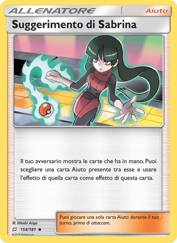 Suggerimento di Sabrina, carta 154 di Gioco di Squadra