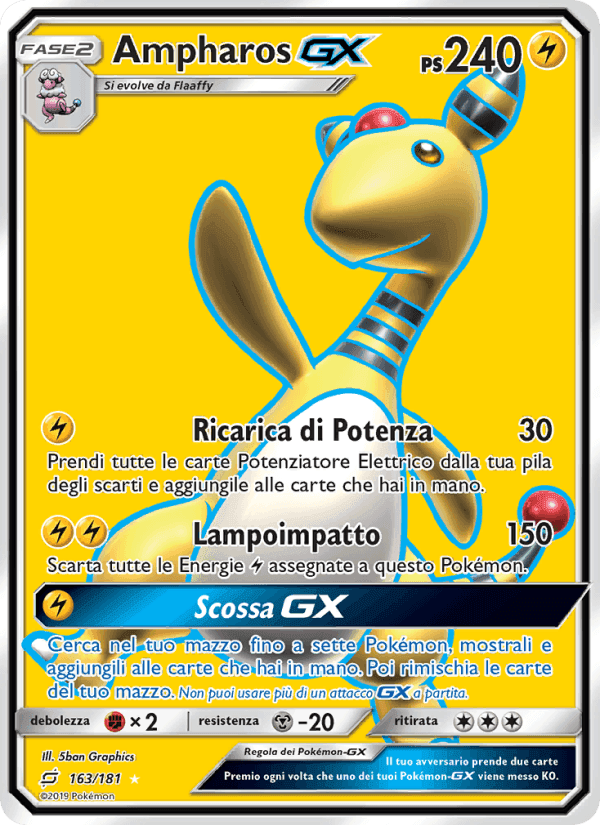 Ampharos GX, carta 163 di Gioco di Squadra