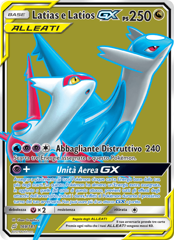 Latias e Latios GX, card 169 from Gioco di Squadra