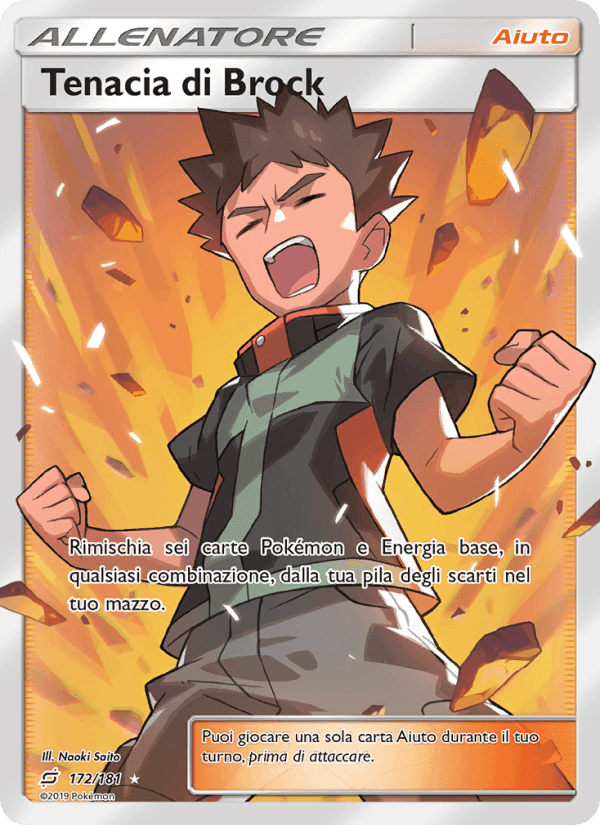 Tenacia di Brock, carta 172 di Gioco di Squadra