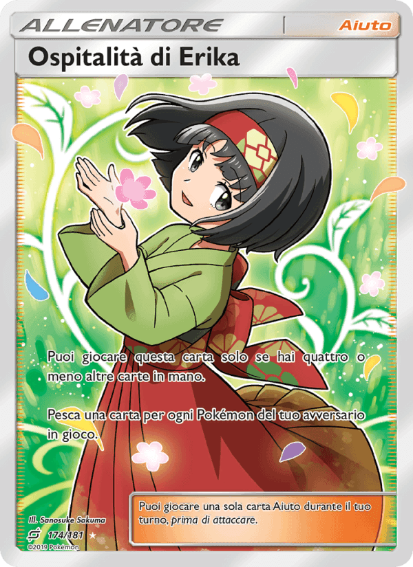 Ospitalità di Erika, carta 174 di Gioco di Squadra