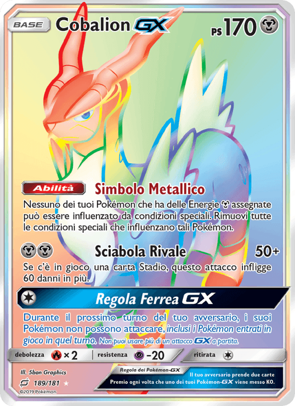 Cobalion GX, carta 189 di Gioco di Squadra