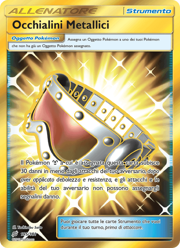 Occhialini Metallici, carta 195 di Gioco di Squadra