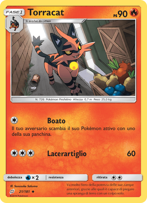 Torracat, carta 21 di Gioco di Squadra