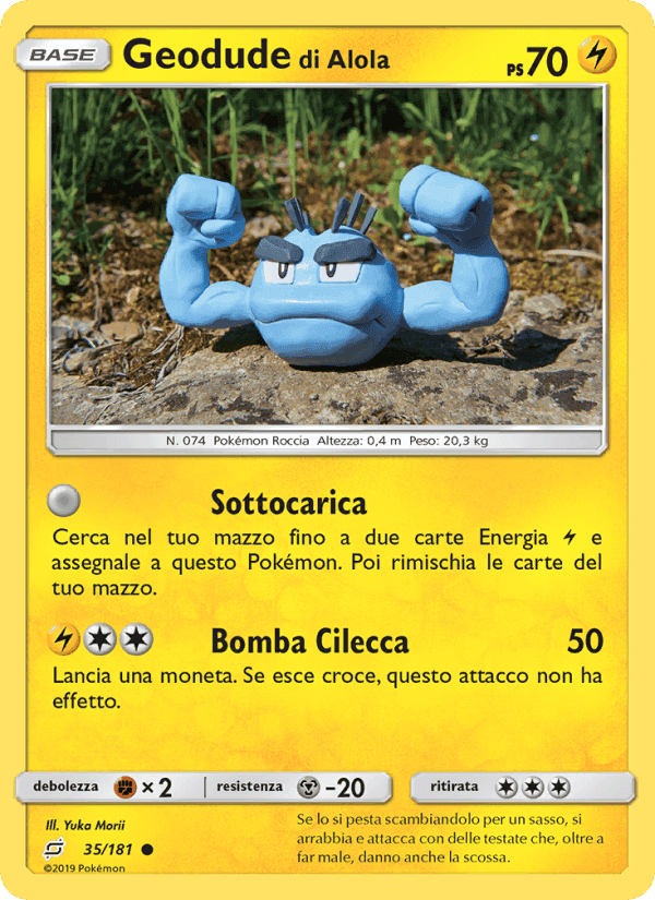 Geodude di Alola, carta 35 di Gioco di Squadra