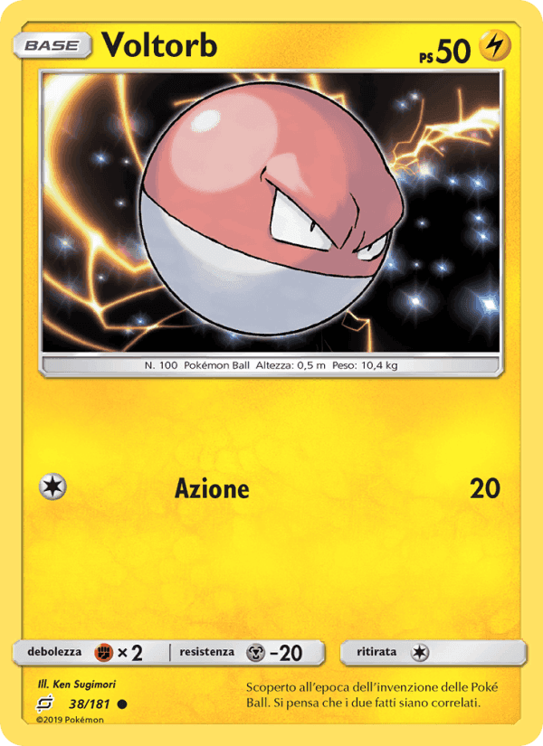 Voltorb, carta 38 di Gioco di Squadra