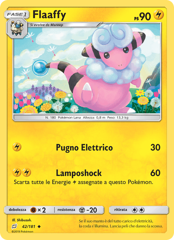 Flaaffy, carta 42 di Gioco di Squadra