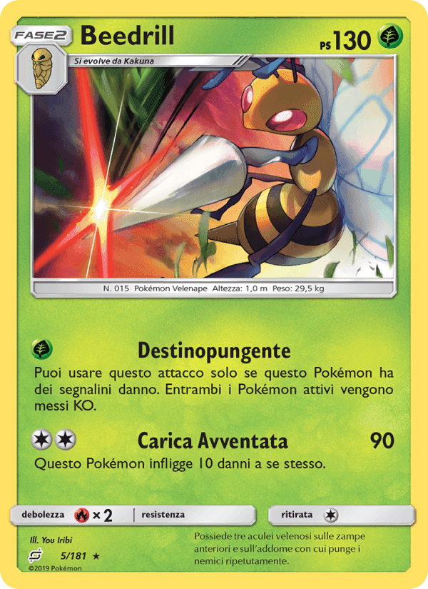 Beedrill, carta 5 di Gioco di Squadra