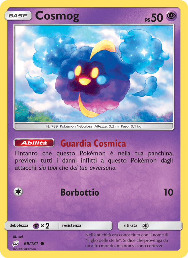 Cosmog, carta 69 de Gioco di Squadra