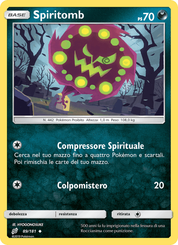 Spiritomb, carta 89 di Gioco di Squadra