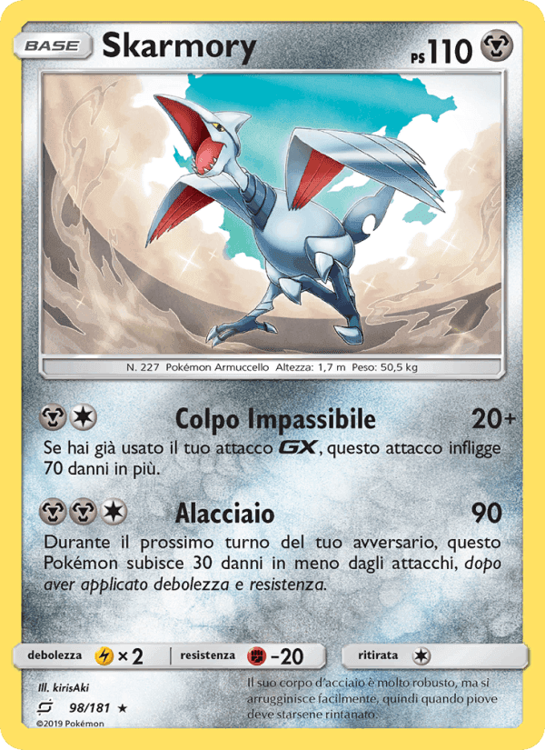Gioco di Squadra の 98 番、Skarmory