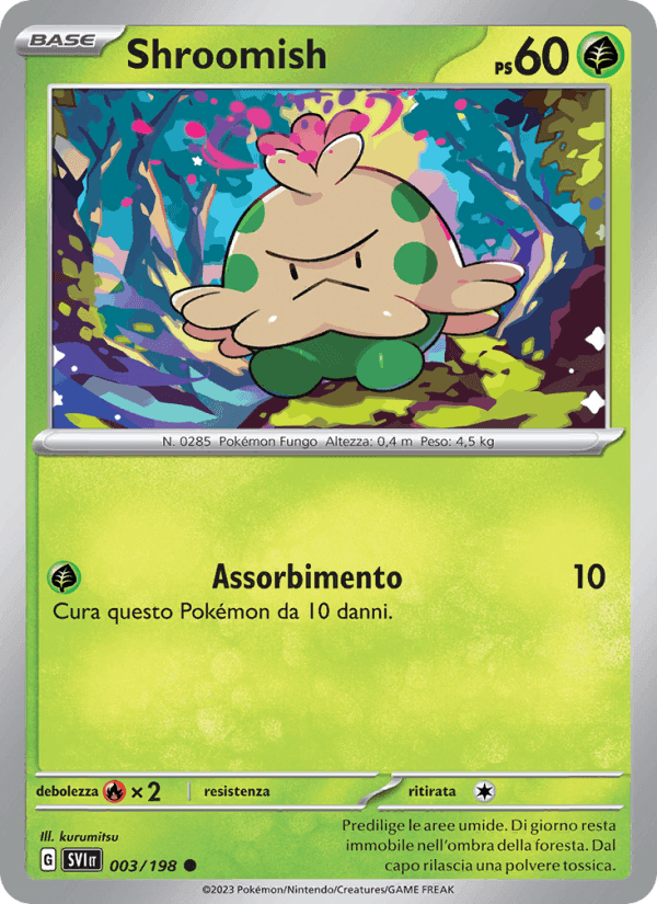 Shroomish, carta 003 di Scarlatto e Violetto