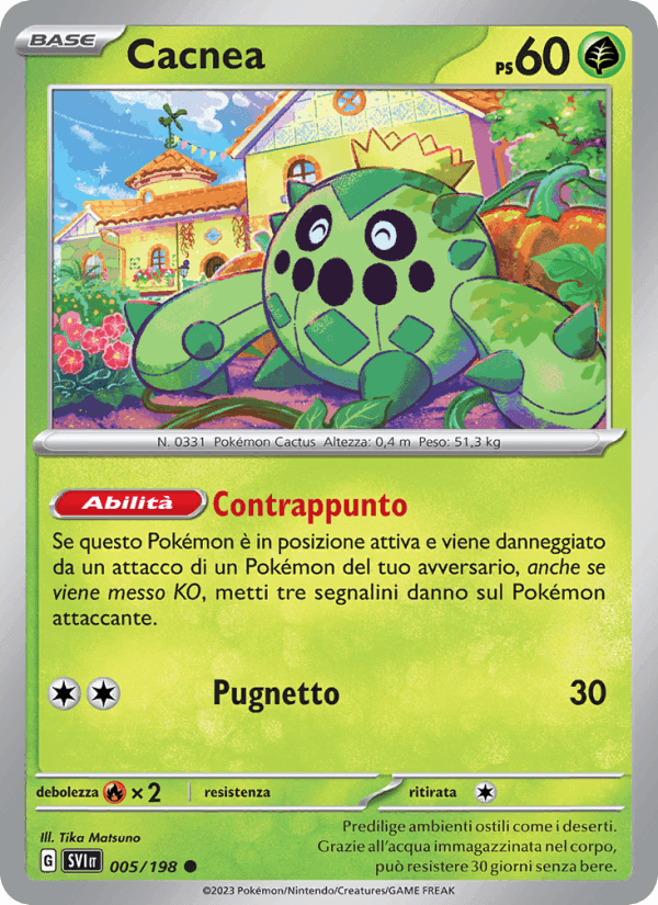 Cacnea, carta 005 di Scarlatto e Violetto