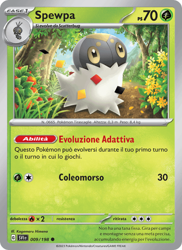 Spewpa, carta 009 di Scarlatto e Violetto