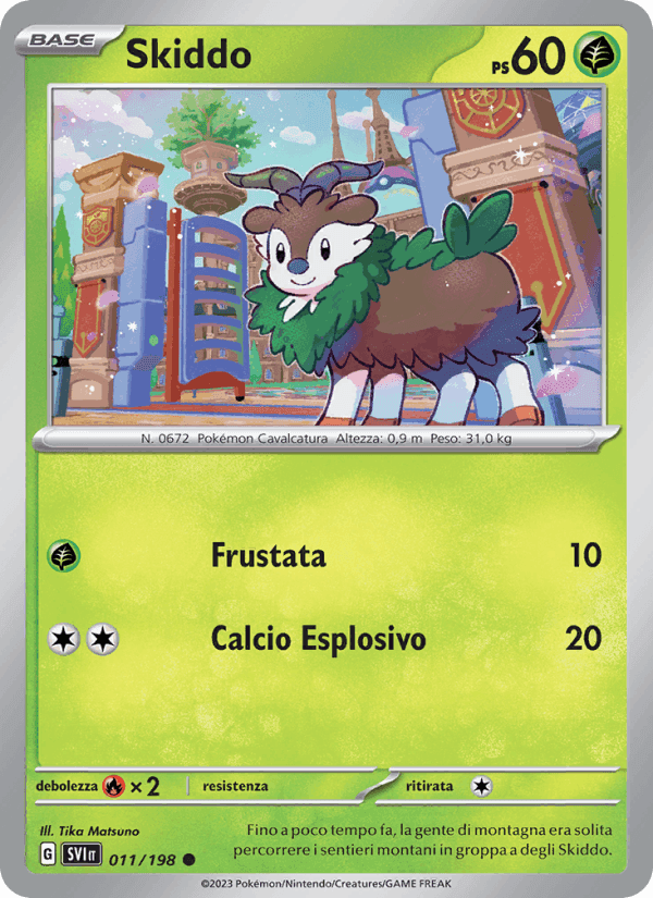 Skiddo, carta 011 di Scarlatto e Violetto