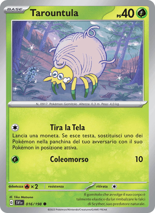 Tarountula, carta 016 di Scarlatto e Violetto