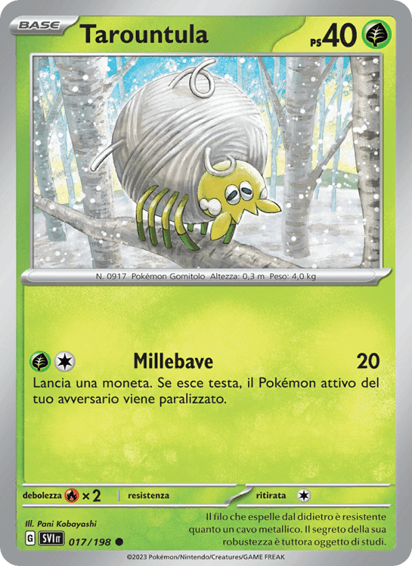 Tarountula, carta 017 di Scarlatto e Violetto
