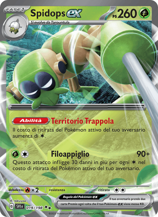 Spidops-ex, carta 019 di Scarlatto e Violetto