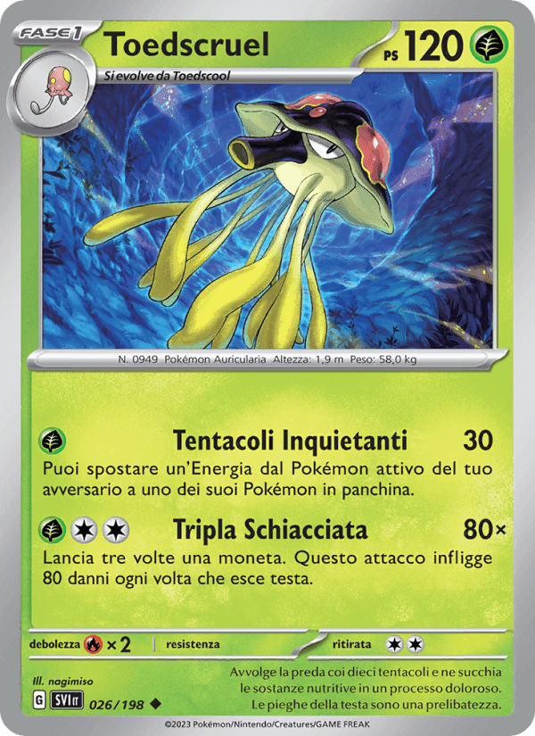Toedscruel, carta 026 di Scarlatto e Violetto