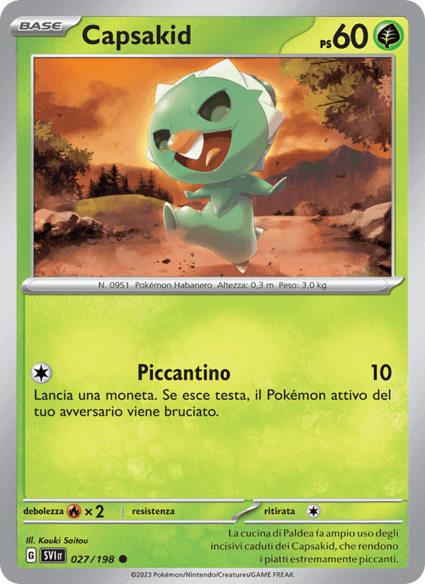 Capsakid, carta 027 di Scarlatto e Violetto