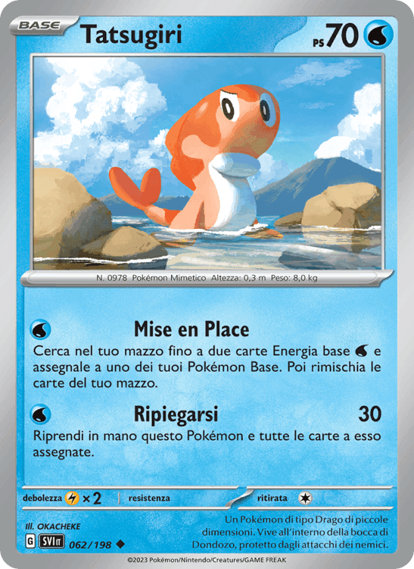 Tatsugiri, card 062 from Scarlatto e Violetto