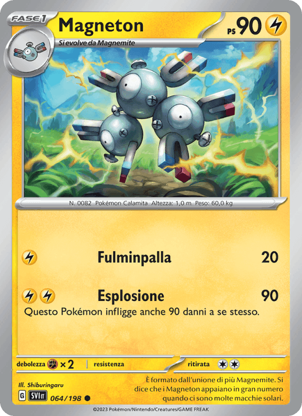 Magneton, carta 064 di Scarlatto e Violetto
