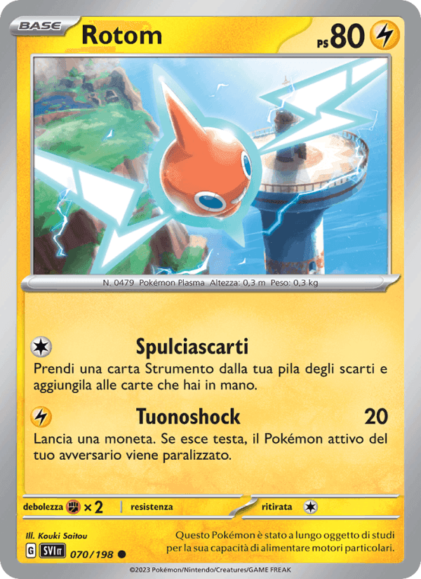 Rotom, carta 070 di Scarlatto e Violetto