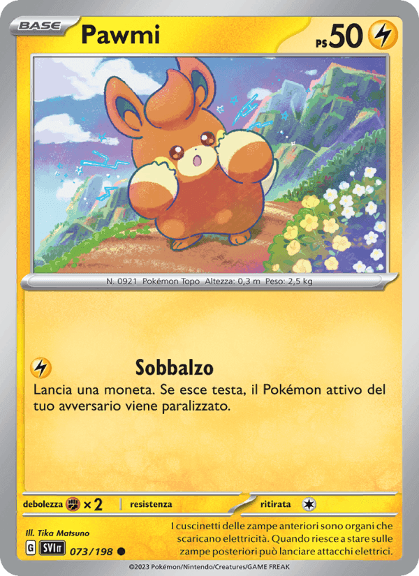 Pawmi, carta 073 di Scarlatto e Violetto