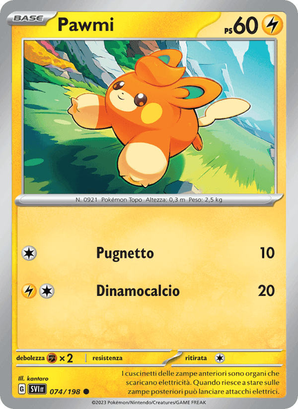 Pawmi, carta 074 di Scarlatto e Violetto