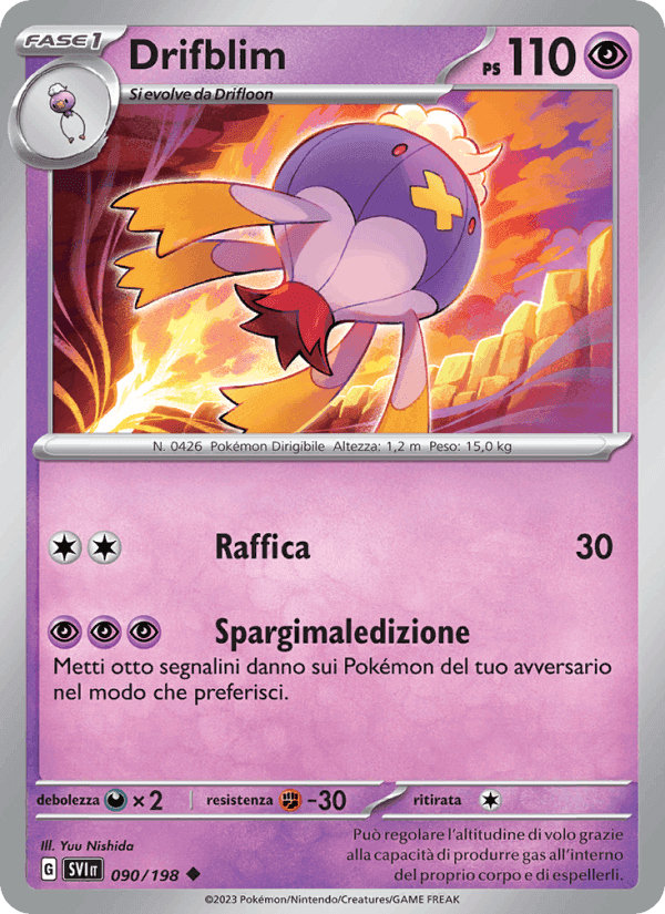 Drifblim, carta 090 di Scarlatto e Violetto
