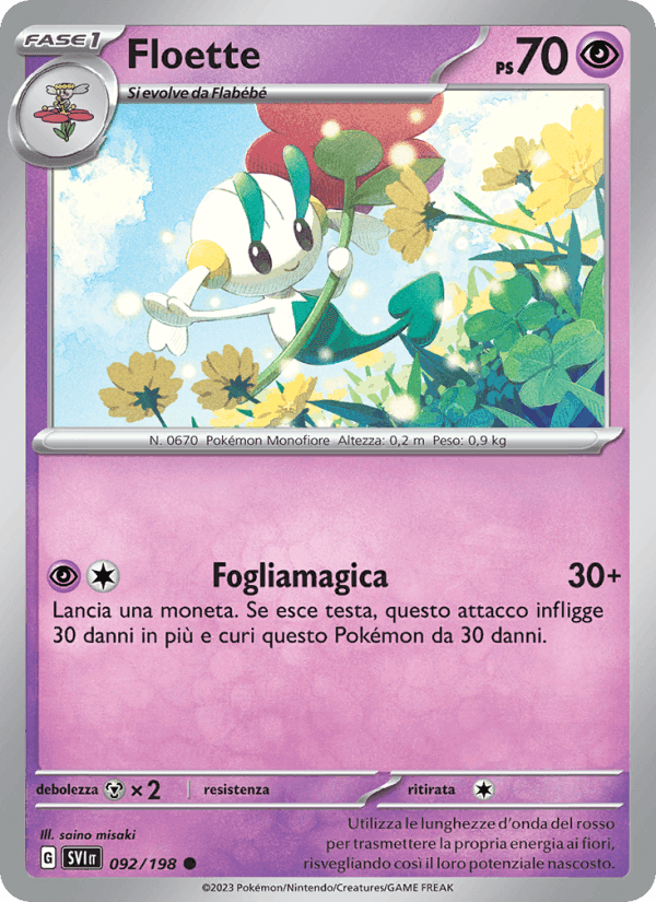 Floette, carta 092 di Scarlatto e Violetto
